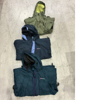set of 3 Hooded rain jacket