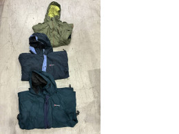 set of 3 Hooded rain jacket