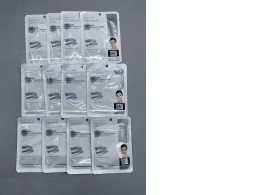 Set of 12  Dermal Platinum Collagen Essence Facial Masks, designed to firm and brighten skin using colloidal platinum and collagen. 