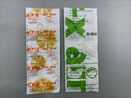 Set of 2  Air-X, an orange-flavored antiflatulence medication containing 80 mg of Simethicone per tablet to relieve bloating and gas.