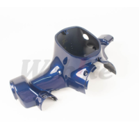 Lower headlight housing DREAM SUPER CUB/round headlight, genuine, dark blue (329) 53206-K76- T60ZE