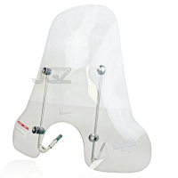 Set of 2 Tall windshield for New Vespa GTS, Sprint, Primavera, clear color.