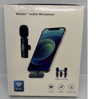 Wireless Lavalier Microphone Portable Audio Video Recording Mini Mic for iPhone