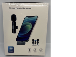 Wireless Lavalier Microphone Portable Audio Video Recording Mini Mic for iPhone