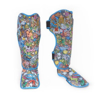 TOPKING SHIN GUARDS THAI CULTURE (SEMI LEATHER)