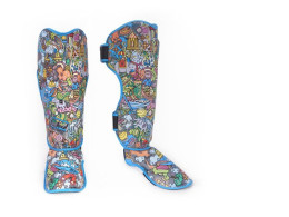 TOPKING SHIN GUARDS THAI CULTURE (SEMI LEATHER)