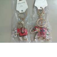 Set of 2 elephant keychains
