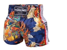 TOPKING THAI BOXING SHORTS WHITE 205 Size L