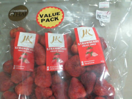 Set of 3 Gourmet Thai. Strawberry freeze dried