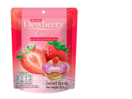 Dewberry Chews Strawberry Soft Candy 28.8 grams
