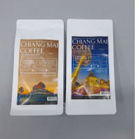 Set of 2 Medium-roasted Karnapura coffee from Chiang Mai, Thailand, specifically the Thepsadet variety.