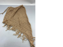 Bohemian style crochet skirt with fringe hem. Bohemian style crochet skirt with fringe hem.