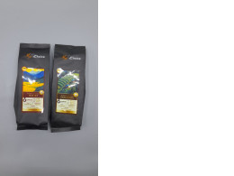 Set of 2 bags of My Choice brand Thai roasted coffee beans, specifically the Mae Ho and Pang Khon varieties.