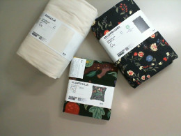 Ikea bed linen set, fitted sheet, set of 2 pillowcases, bedspread