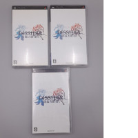 Set of 3 Dissidia: Final Fantasy (Japanese version) for Sony PlayStation Portable (PSP).