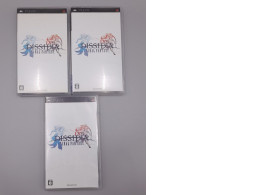 Set of 3 Dissidia: Final Fantasy (Japanese version) for Sony PlayStation Portable (PSP).