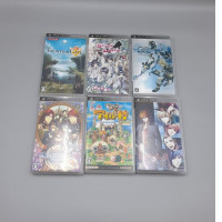 Set of 6 Games imported from Japan: Frontier Gate from Konami, Frontier Gate Storm Lover First Press Edition, Airu Village from Capcom.