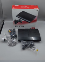 sony PlayStation 3 Super Slim console. Model: Super Slim, Charcoal Black. (NOT NEW)