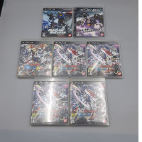 Set of 7  Japanese imported PlayStation 3 video games from the Gundam franchise.