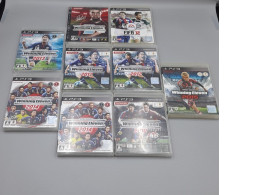 Set of 9 Japanese imported PlayStation 3 soccer video games, prominently including titles from the World Soccer: Winning Eleven series (known as Pro Evolution Soccer in other regions) and FIFA 12. 
