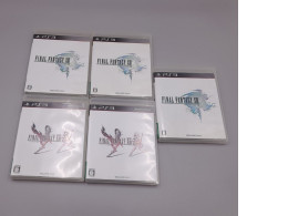 Set of 5 Japanese import copies of the role-playing games Final Fantasy XIII and Final Fantasy XIII-2 for the PlayStation 3 console. Set of 5 Japanese import copies of the role-playing games Final Fantasy XIII and Final Fantasy XIII-2 for the PlayStation 3 console.