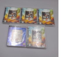 Set of 5 apanese import action game Shin Sangoku Musou 5 (known as Dynasty Warriors 6 outside Japan) for the Sony PlayStation 3. Set of 5 apanese import action game Shin Sangoku Musou 5 (known as Dynasty Warriors 6 outside Japan) for the Sony PlayStation 3.