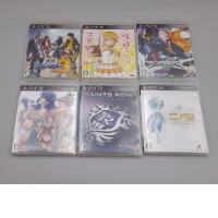 Set of 6 Japanese PlayStation 3 (PS3) games include Sengoku Basara 3, Ore no Imouto ga Konnani Kawaii Wake ga Nai, E.X. Troopers, Tales of Graces F, Saints Row: The Third, and Ni no Kuni: Wrath of the White Witch.