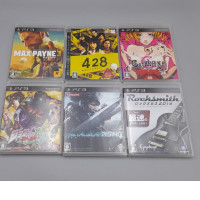Set of 6 เกม PlayStation 3  Max Payne 3, 428: Shibuya Scramble, Catherine, JoJo's Bizarre Adventure: All Star Battle, Metal Gear Rising: Revengeance และ Rocksmith 2014 Edition