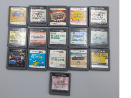 Set of 16 A collection of Nintendo DS game cartridges imported from Japan, including popular games like Tomodachi Collection and Super Stars Jump. Set of 16 A collection of Nintendo DS game cartridges imported from Japan, including popular games like Tomodachi Collection and Super Stars Jump.