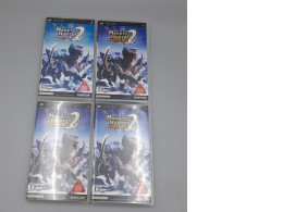 Set of 4 Japanese versions of the game Monster Hunter Portable 2nd for the Sony PlayStation Portable (PSP). 