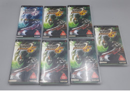 Set of 7  copies of the Japanese version of the video game Monster Hunter Portable 2nd G for the PlayStation Portable (PSP) handheld console. 