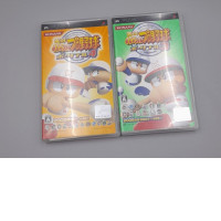 Set of 2 Japanese games for the Sony PlayStation Portable (PSP) handheld console: Jikkyou Powerful Pro Yakyuu Portable and Jikkyou Powerful Pro Yakyuu Portable 4.