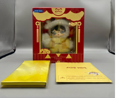 ShyShy bunny plush doll from AYOR TOYS, "Spring Lion Dance" edition, released for Chinese New Year 2026, includes a postcard.