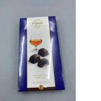 Chocolate filled with cognac.