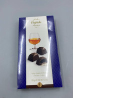 Chocolate filled with cognac.
