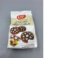 Lago brand cocoa and hazelnut cookies. Lago brand cocoa and hazelnut cookies.