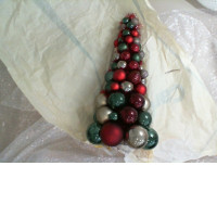 Christmas tree made of balls