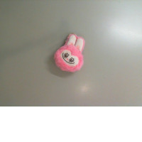 Pink wallet keychain