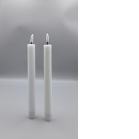 Set of 2 LED electric candles (pair) (claire), plastic casing.
