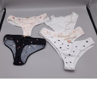 Set of  5 Women's floral patterned panties