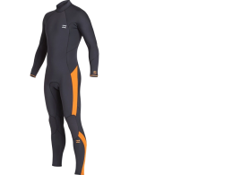 Billabong Furnace Absolute Men's Wetsuit with Back Zipper, Black Sands.