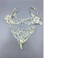  For Love & Lemons Lottie Sheer Mesh Underwire Bra. 