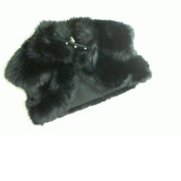 Fur shoulder cape, faux fur