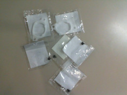 A set of car fasteners, 4 screws + 2 brackets