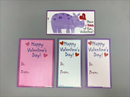 Set of 4 Valentine's postcard Set of 4 Valentine's postcard