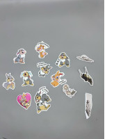 Set of 13 Rabbit stickers