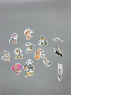 Set of 13 Rabbit stickers