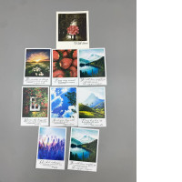 Set of 9 Postcard of nature view