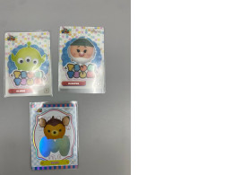Set of 3 Collectible cards from the 2023 Kakawow Disney Tsum Tsum series featuring characters such as Bashful, Alien, and Bambi. Set of 3 Collectible cards from the 2023 Kakawow Disney Tsum Tsum series featuring characters such as Bashful, Alien, and Bambi.