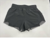 Women's black short workout pants